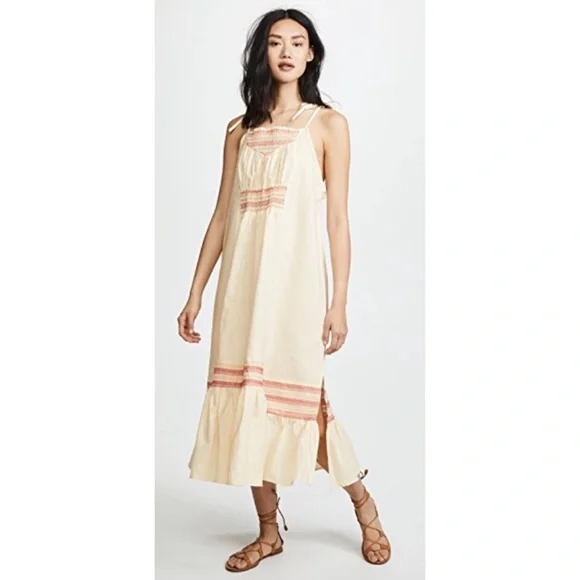 Free People | Dresses | Free People Another Love Smocked Midi Dress |  Poshmark
